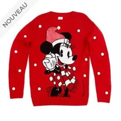 Disney Boutique // Disney Store Pull De Noël Minnie Pour Adultes, Collection Holiday Cheer