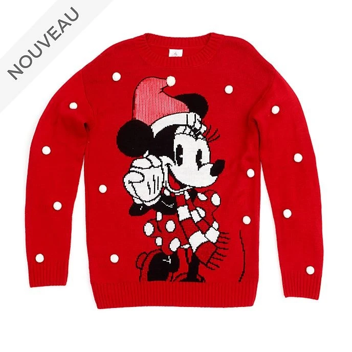 Disney Boutique // Disney Store Pull De Noël Minnie Pour Adultes, Collection Holiday Cheer 1 Disney Boutique // Disney Store Pull De Noël Minnie Pour Adultes, Collection Holiday Cheer