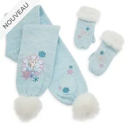 Disney Magasin Paris // Disney Store Ensemble écharpe Et Moufles La Reine Des Neiges 2 Pour Enfants