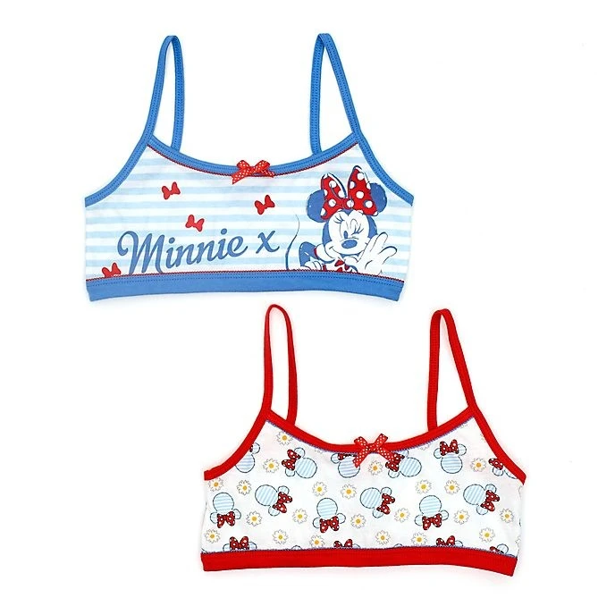 Disney Prix // Disney Store Brassières Minnie Pour Enfants, Lot De 2 1 Disney Prix // Disney Store Brassières Minnie Pour Enfants, Lot De 2