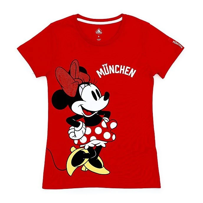 Disney Prix // Disney Store T-shirt Minnie Munich Pour Femmes 1 Disney Prix // Disney Store T-shirt Minnie Munich Pour Femmes