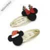 Disney Promo // Disney Store Lot De 2 Barrettes Mickey Et Minnie, Holiday Cheer