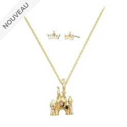 Disney Promo // Disney Store Parure Collier Et Boucles D'oreilles Aurore, La Belle Au Bois Dormant
