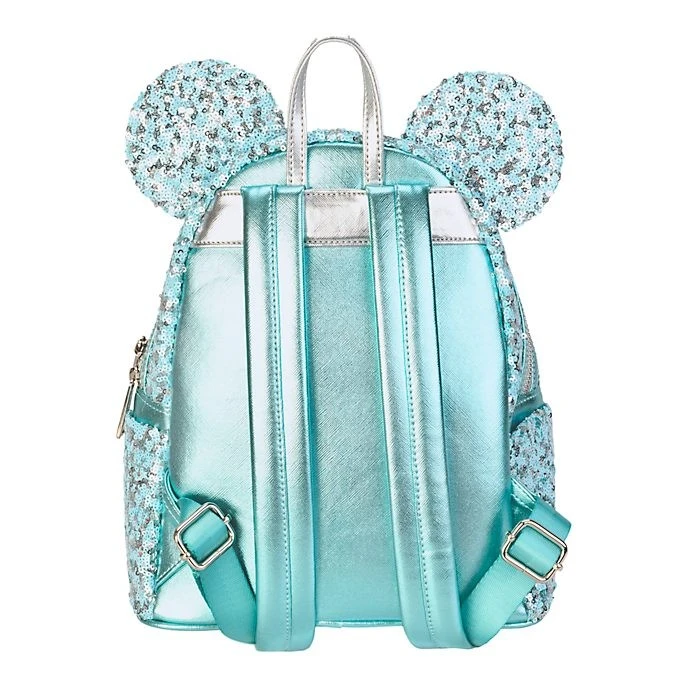 Disney Solde // Loungefly Mini Sac à Dos Minnie à Sequins Aqua Arendelle 3 Disney Solde // Loungefly Mini Sac à Dos Minnie à Sequins Aqua Arendelle – Image 3