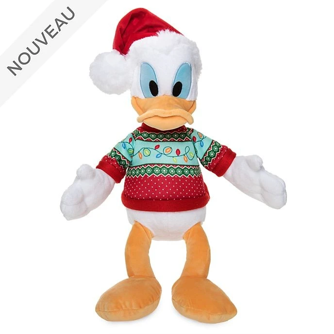 Disney Store // Disney Store Peluche Moyenne Donald Duck, Holiday Cheer 1 Disney Store // Disney Store Peluche Moyenne Donald Duck, Holiday Cheer
