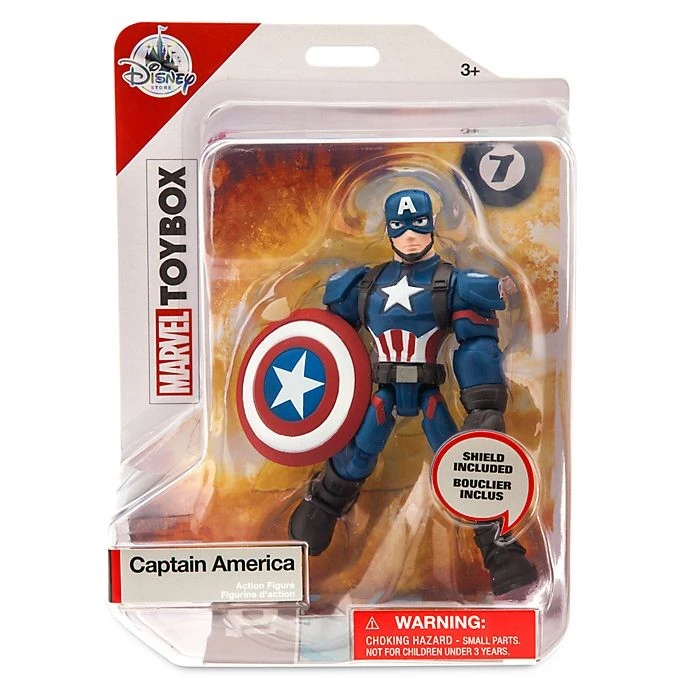 Disney Store Paris // Disney Store Figurine Articulée Captain America Marvel Toybox 4 Disney Store Paris // Disney Store Figurine Articulée Captain America Marvel Toybox – Image 4