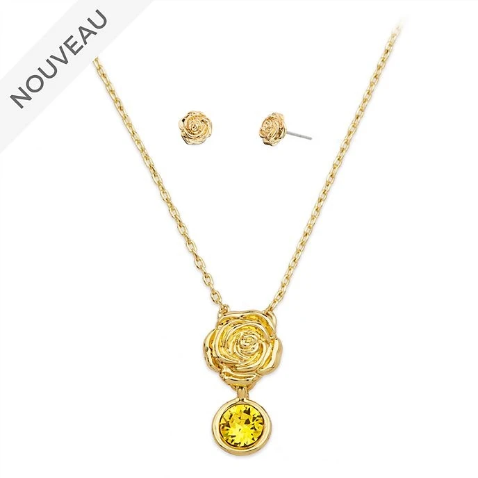 Disney Vente Privee // Disney Store Parure Collier Et Boucles D'oreilles Belle 1 Disney Vente Privee // Disney Store Parure Collier Et Boucles D'oreilles Belle