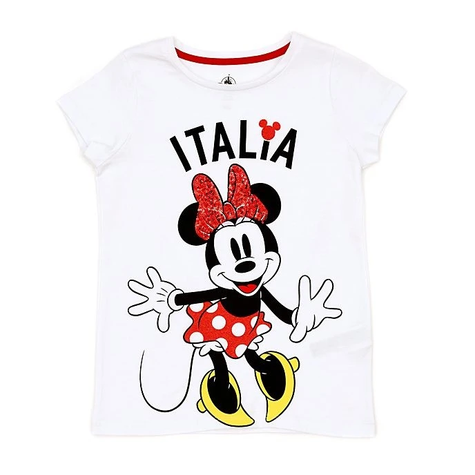 Fr Disney // Disney Store T-shirt Minnie Italie Pour Enfants 1 Fr Disney // Disney Store T-shirt Minnie Italie Pour Enfants