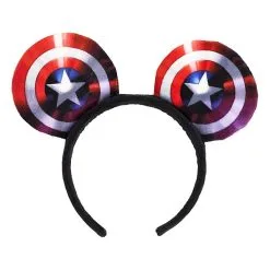 Pas Cher Déguisements Magasin 18 Fr Disney // Serre-tête Oreille Captain America Disneyland Paris