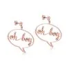 Pas Cher Disney // Couture Kingdom Pendants D'oreilles Mickey Mouse Plaqués Or Rose