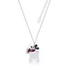 Promo Disney // Couture Kingdom Collier Plaqué Or Blanc à Pendentif Mickey Mouse