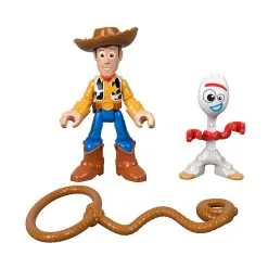 Soldes Disney // Imaginext Duo De Figurines Woody Et Fourchette Articulées, Toy Story 4